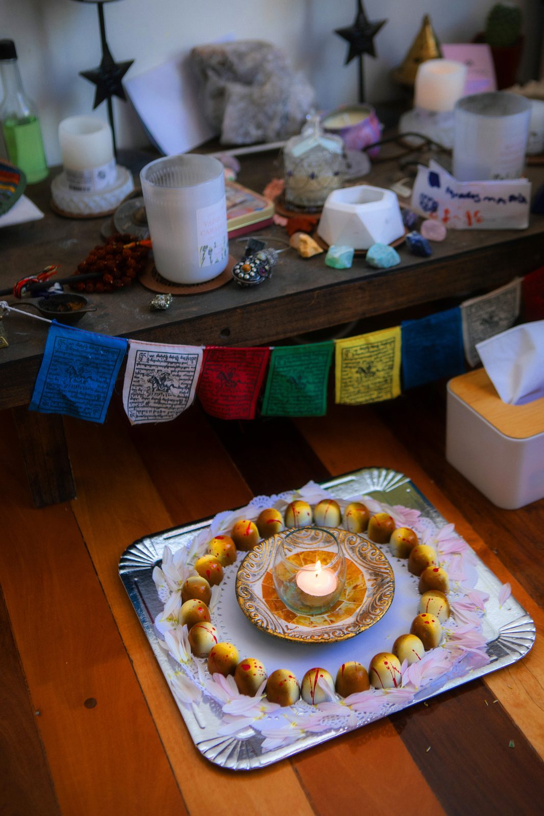 La ofrenda preparada para la entrega